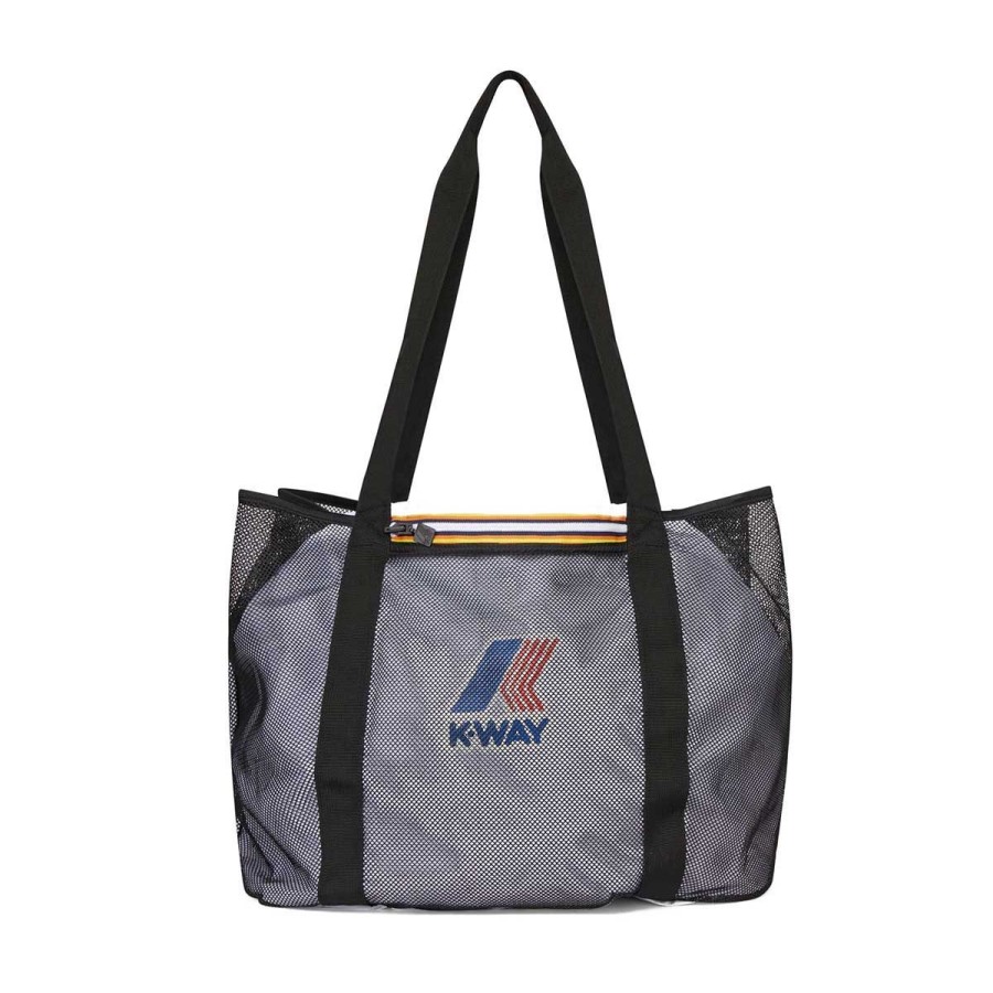 Donna K-Way Borse A Mano | Borsa Donna K-Way Shopping Bag Le Vrai 3.0 Isal Richiudibile Blue Depht K1119Hw 123