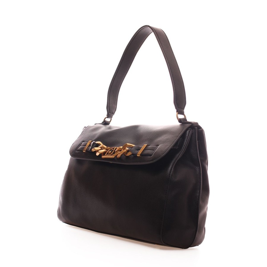 Donna Liu Jo Borse A Spalla | Borsa Donna Liu Jo Top Handle Bag M Amandua Black Af3146 223