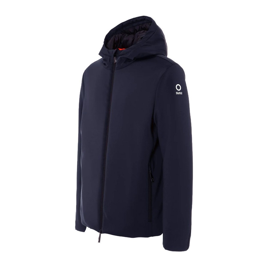 Uomo Suns Abbigliamento | Giacca Uomo Suns Appio Iconic Navy Gbs33010U 223