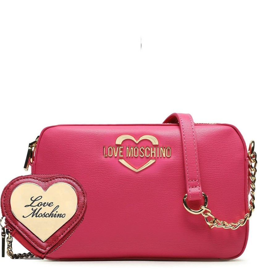 Donna Moschino Borse A Spalla | Borsa Donna Love Moschino Crossbody Bag Fuchsiajc4071 223