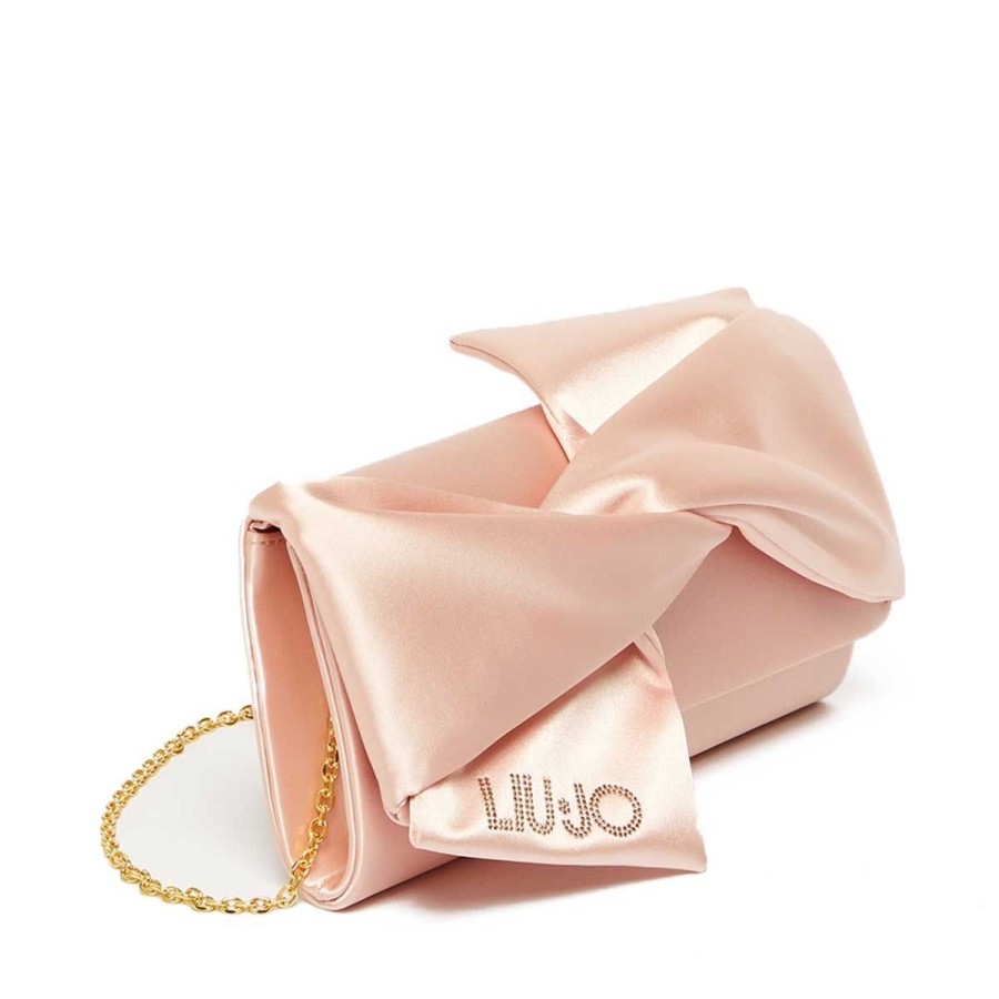 Donna Liu Jo Borse A Spalla | Borsa Donna Liu Jo Pochette Bag Fiocco Rosa Cameo Af2229 222