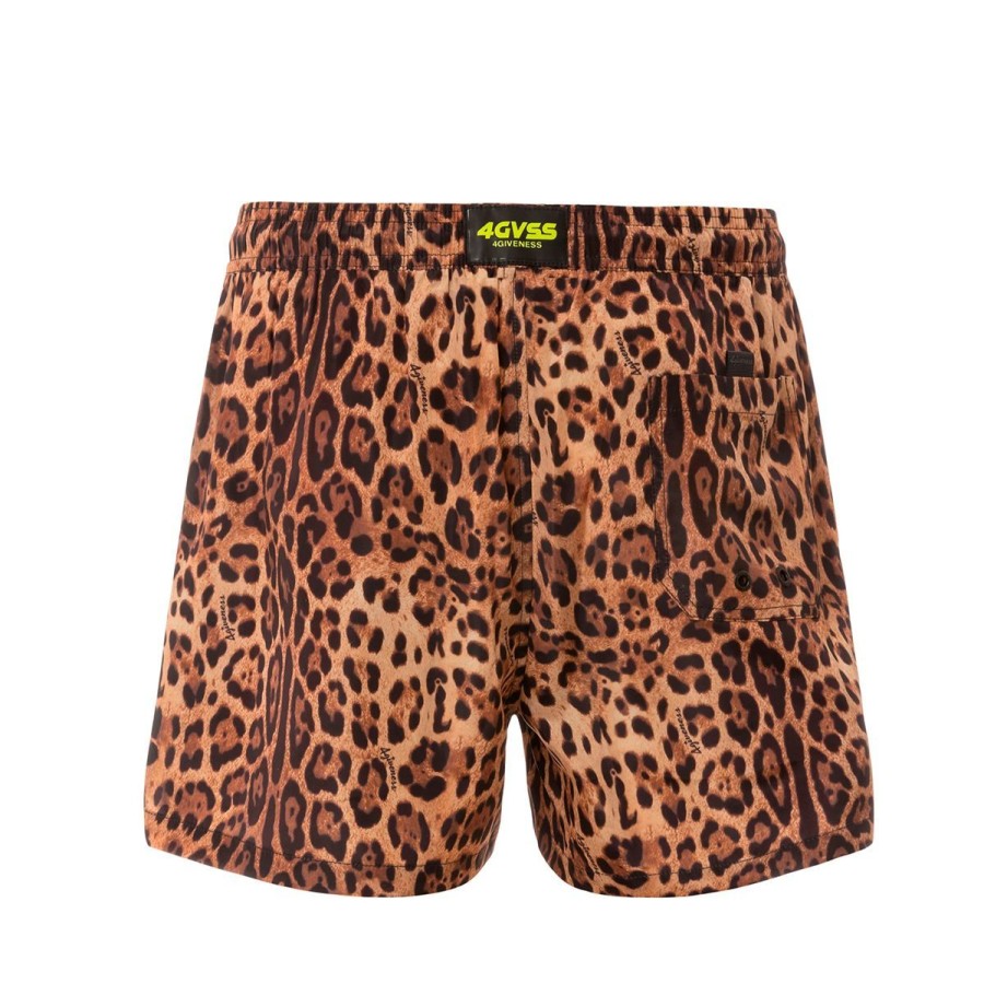 Uomo 4Giveness Abbigliamento | Costume Da Mare Uomo 4Giveness Boxer Leopard Fgbm2645 123