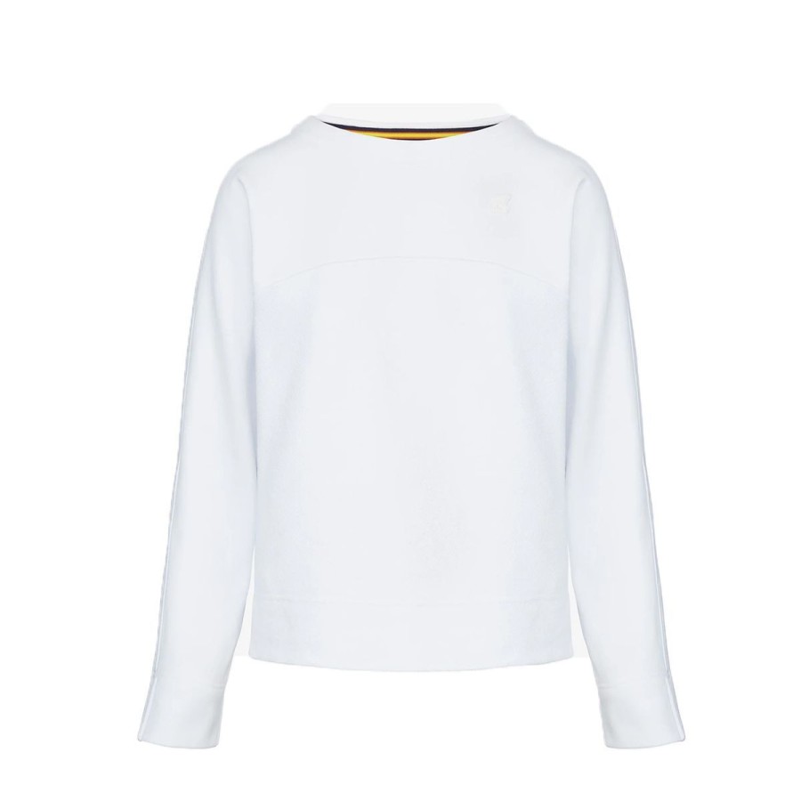 Donna K-Way Felpe / Maglie / Camicie | Pull Over Donna K-Way Juliet White K4114Zw Co