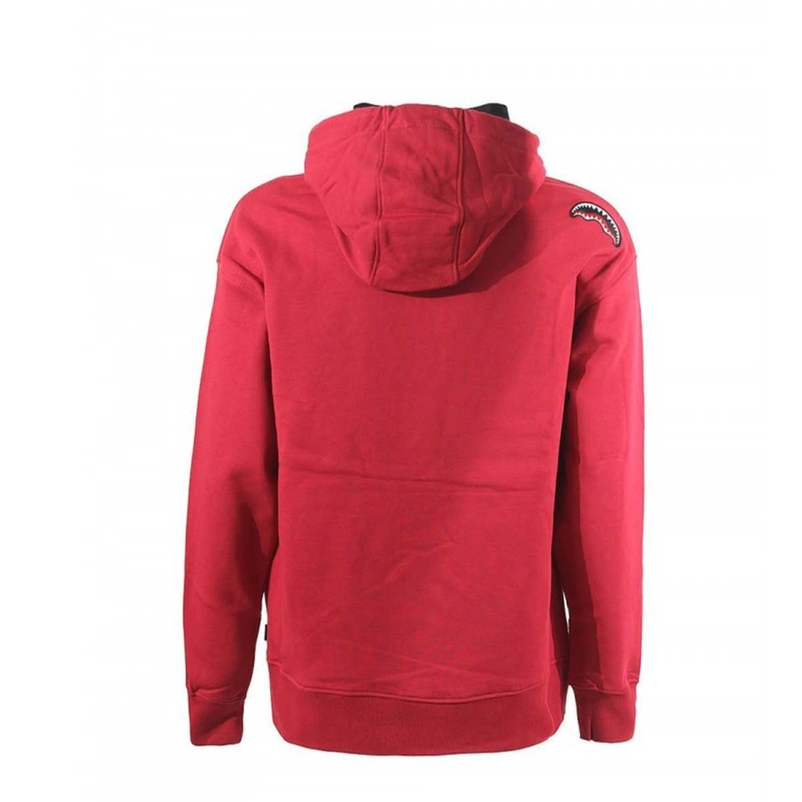 Uomo Sprayground Abbigliamento | Felpa Donna Sprayground Con Cappuccio Graffiti Hoodie Red Sp225 222