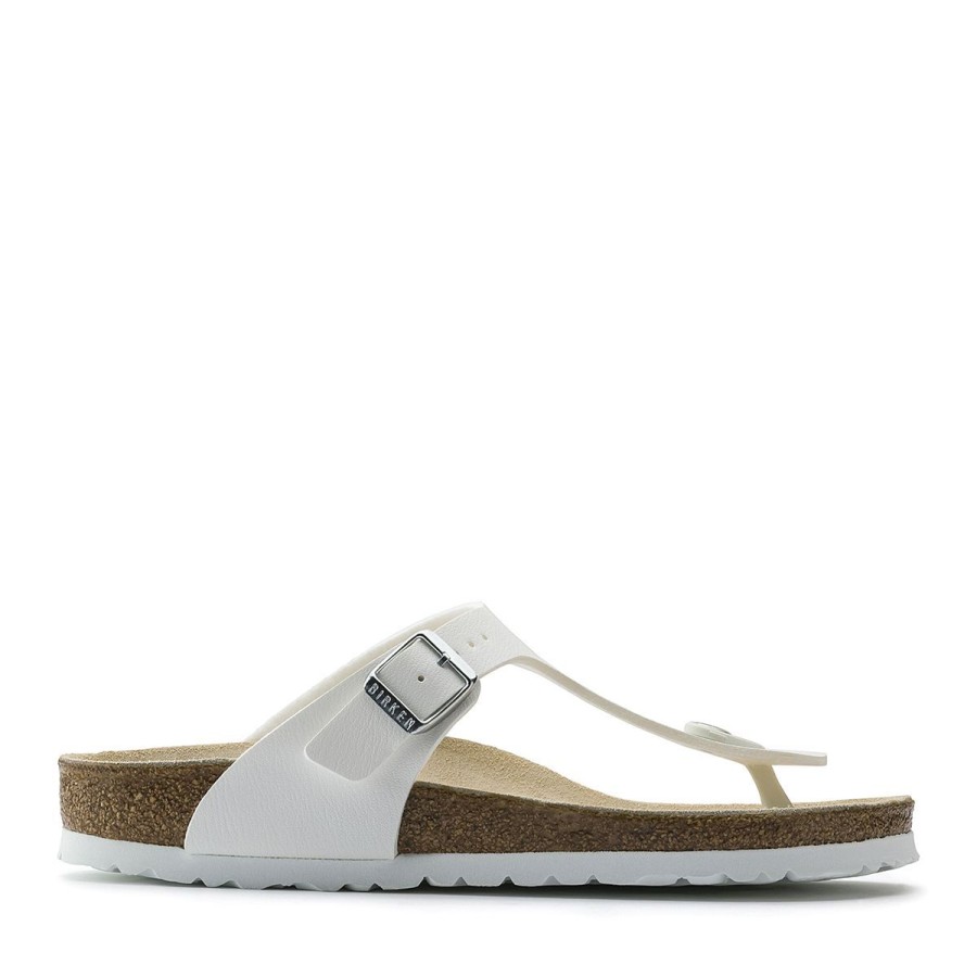 Uomo Birkenstock Sandali | Infradito Uomo Birkenstock Gizeh Birko White 0043731 Co