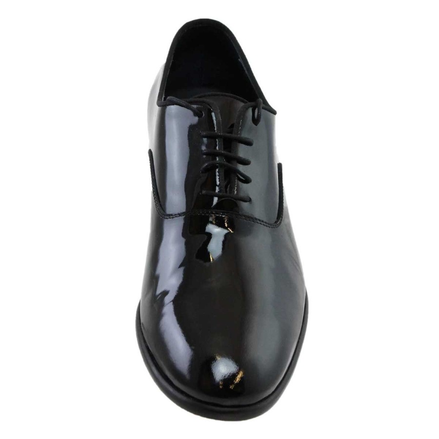 Uomo Veni Classic / Elegance | Scarpa Uomo Veni Francesino Vernice Stringata Nero Cn011 119