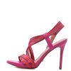 Donna Guess Calzature | Scarpa Donna Guess Sandalo Alto Con Dettagli Laminati Faize Fuxia / Orange Fl6Fizlel 123