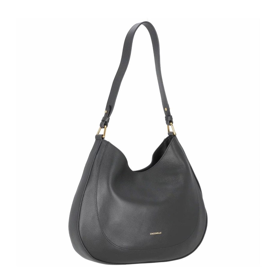 Donna Coccinelle Borse A Spalla | Borsa Donna Coccinelle Sunnie Hobo Bag Coccifirenze Nero E1Ptb180301 223