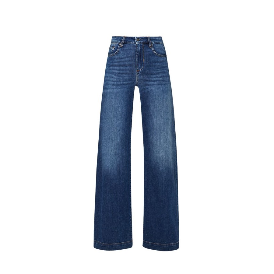 Donna Liu Jo Jeans / Pantaloni | Jeans Donna Liu Jo Flare Authentic Ecosostenibile Denim Blue Ua3169 123