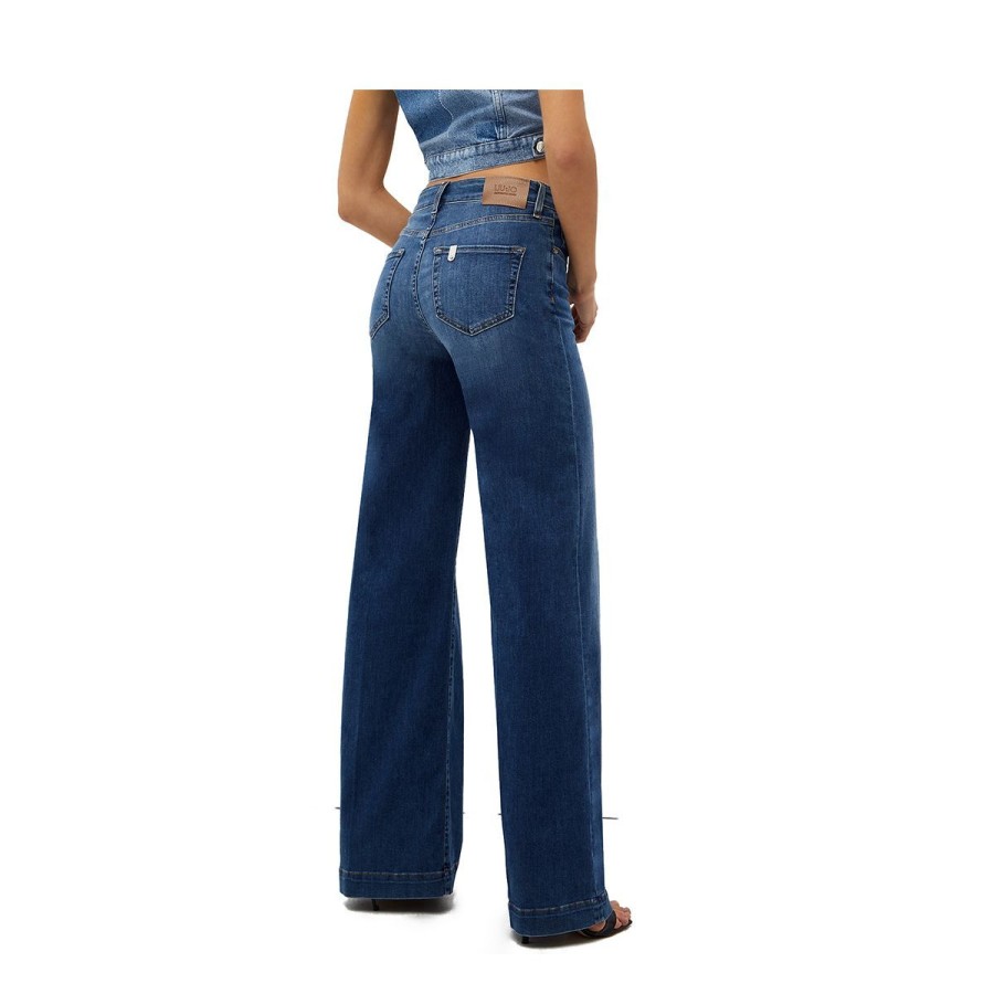 Donna Liu Jo Jeans / Pantaloni | Jeans Donna Liu Jo Flare Authentic Ecosostenibile Denim Blue Ua3169 123