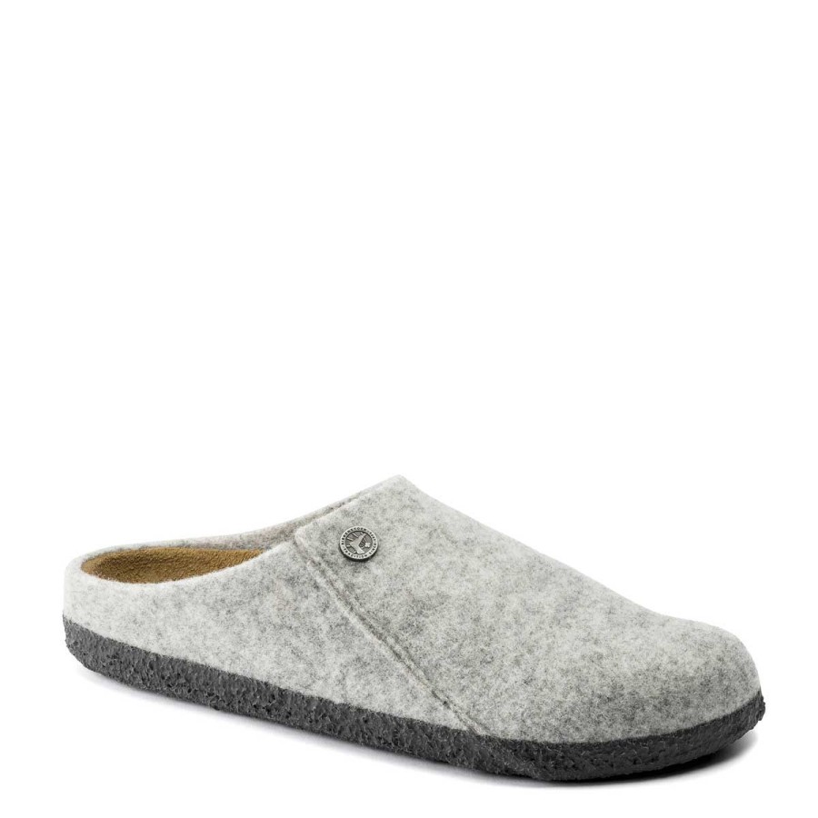 Donna Birkenstock Calzature | Pantofola Donna Birkenstock Zermatt Calzata Stretta Light Grey 1014934 221