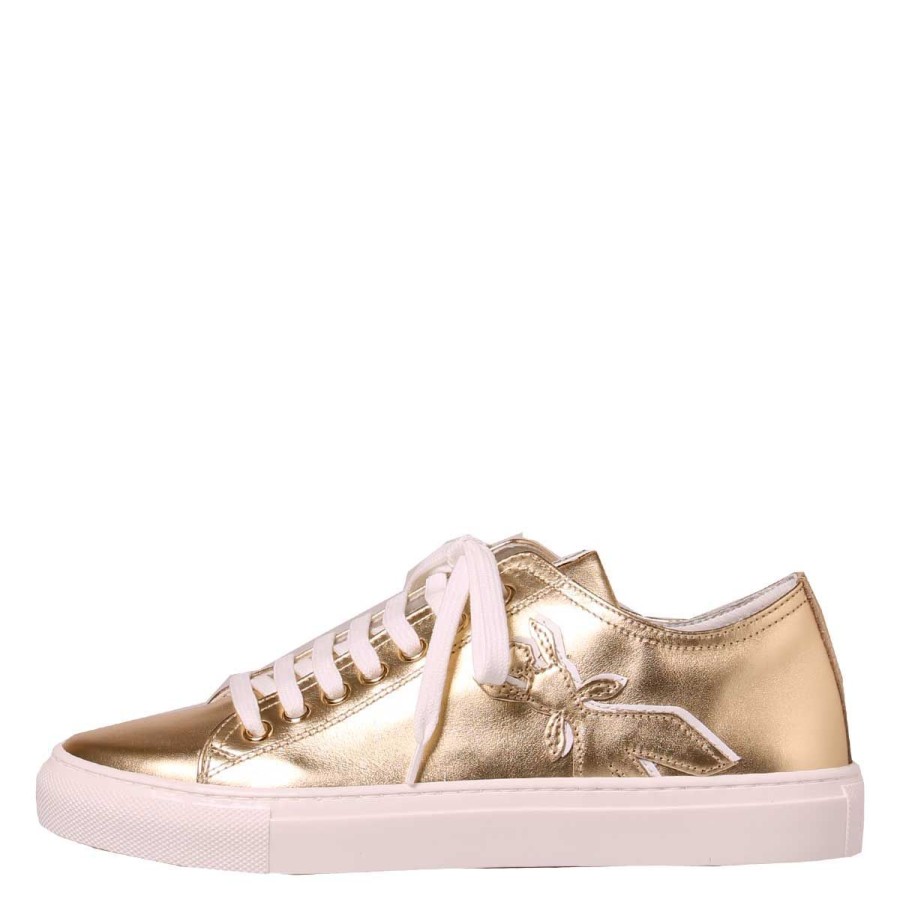 Donna Patrizia Pepe Calzature | Scarpa Donna Patrizia Pepe Sneakers Gold Star 2Va147-A3Lt 121