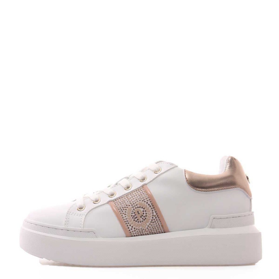 Donna Pollini Calzature | Scarpa Donna Pollini Sneaker Nuke 45 White / Rame Sa15034 123