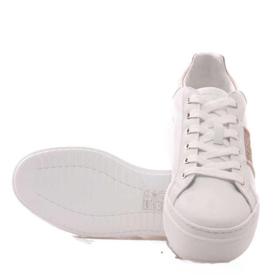 Donna Pollini Calzature | Scarpa Donna Pollini Sneaker Nuke 45 White / Rame Sa15034 123