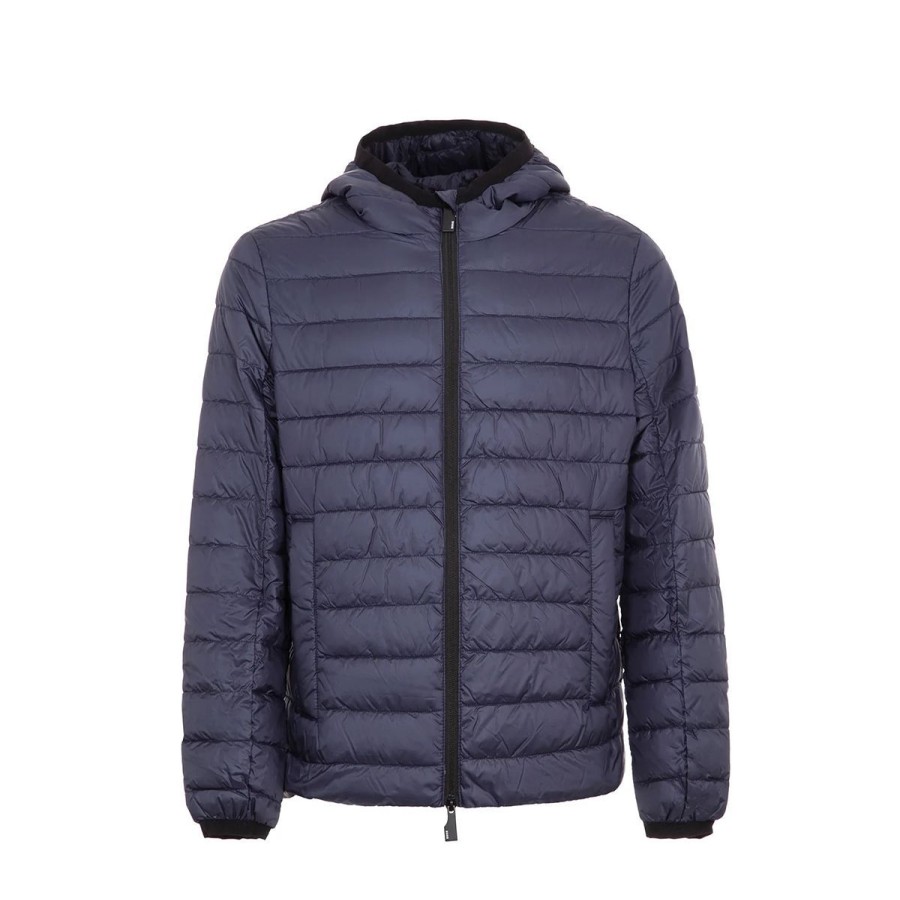 Uomo Suns Abbigliamento | Giacca Uomo Suns Achille Con Cappuccio Navy Gbs01032U 123