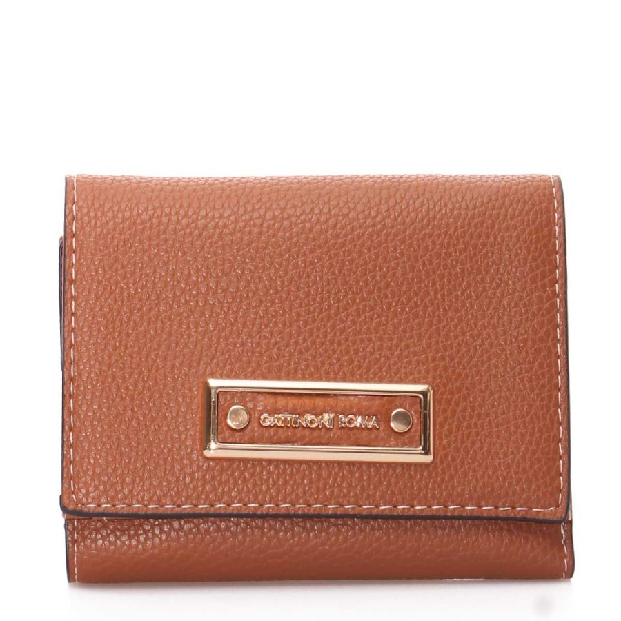 Donna Gattinoni Portafogli | Portafoglio Donna Gattinoni Roma Wallet Clip Cloe Plus Tan Bencd8300 123