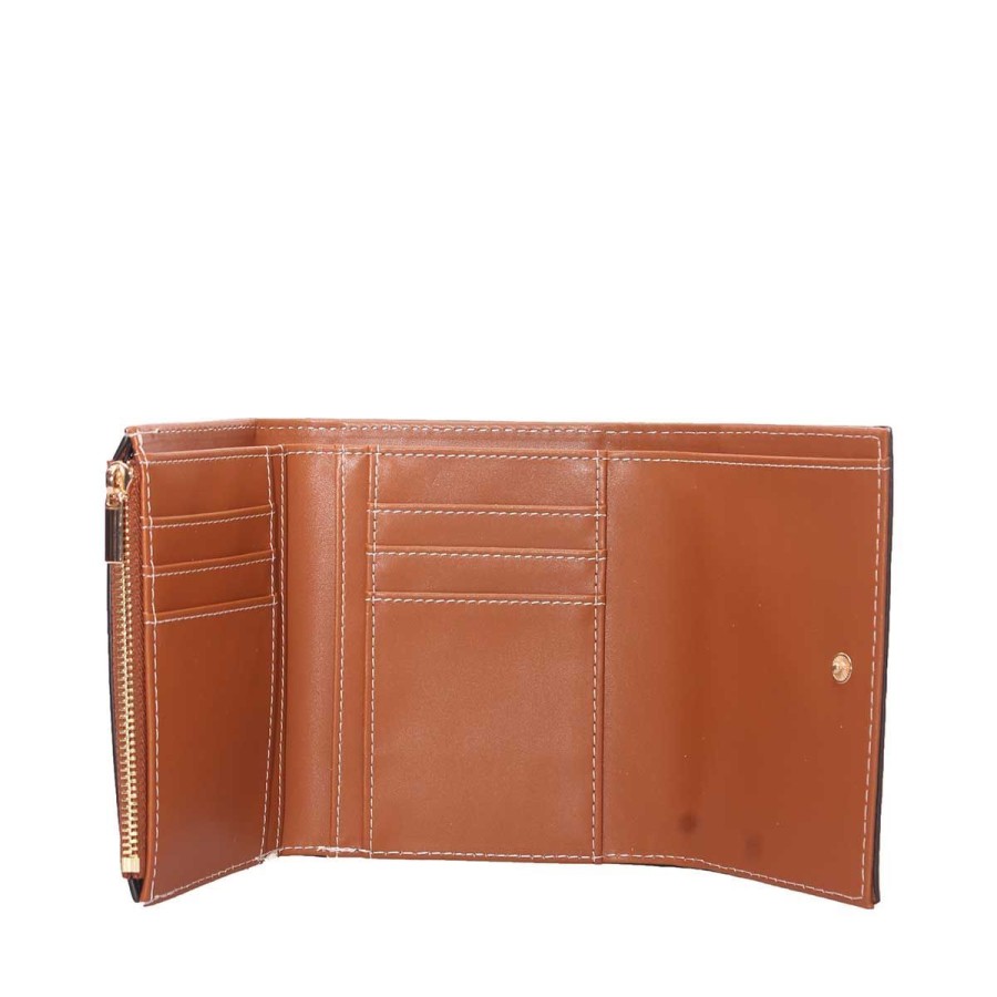 Donna Gattinoni Portafogli | Portafoglio Donna Gattinoni Roma Wallet Clip Cloe Plus Tan Bencd8300 123