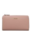 Donna Liu Jo Portafogli | Portafoglio Donna Liu Jo Wallet Saffiano Caliwen Soft Peach Af3381 223