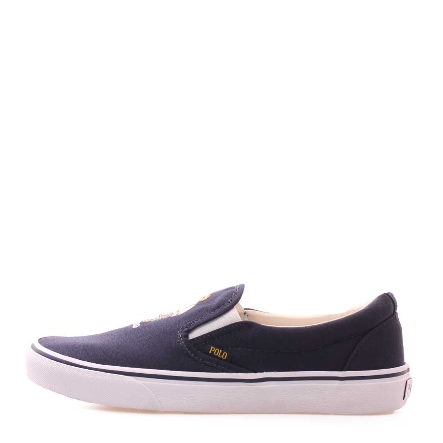 Uomo Ralph Lauren Sneakers | Scarpa Uomo Ralph Lauren Slip On Low Keaton Navy 816-8929267 123