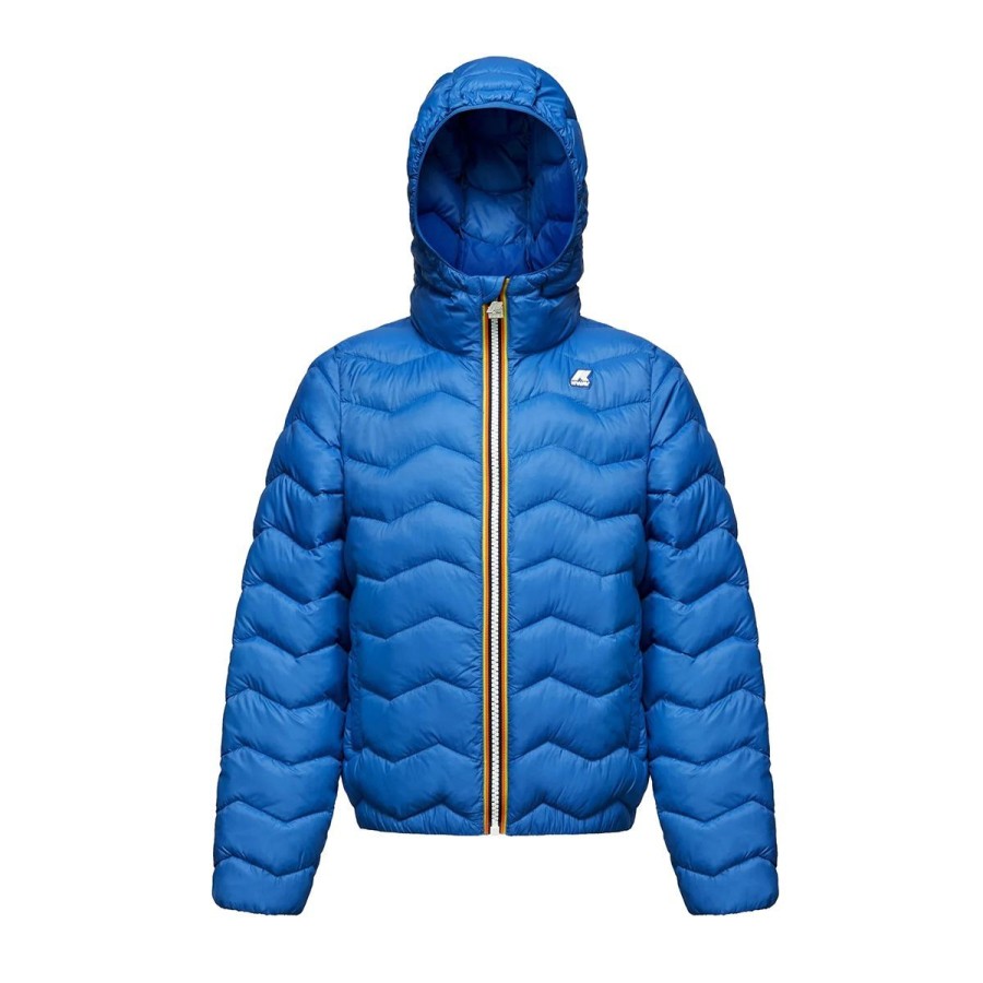 Kid & Youth K-Way Capispalla | K-Way Kid / Yotuh P. Jack Quilted Warm Blue Royal K6116Fw Co