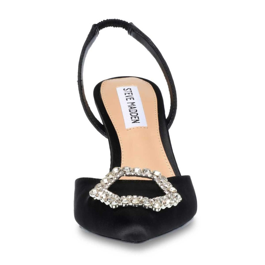 Donna Steve Madden Calzature | Scarpa Donna Steve Madden Decollete Lucent Black Satin 122