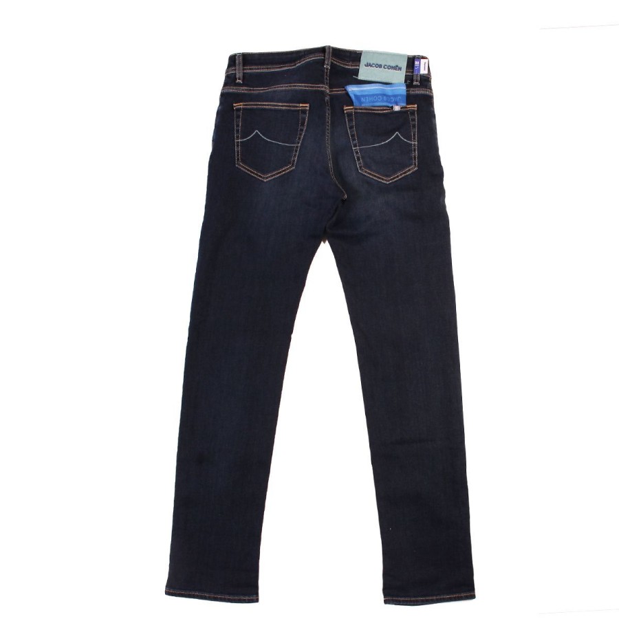 Uomo Jacob Cohen Abbigliamento | Jeans Uomo Jacob Cohen 5 Tasche Nick Super Slim Fit 419 Denim S3621419D Co