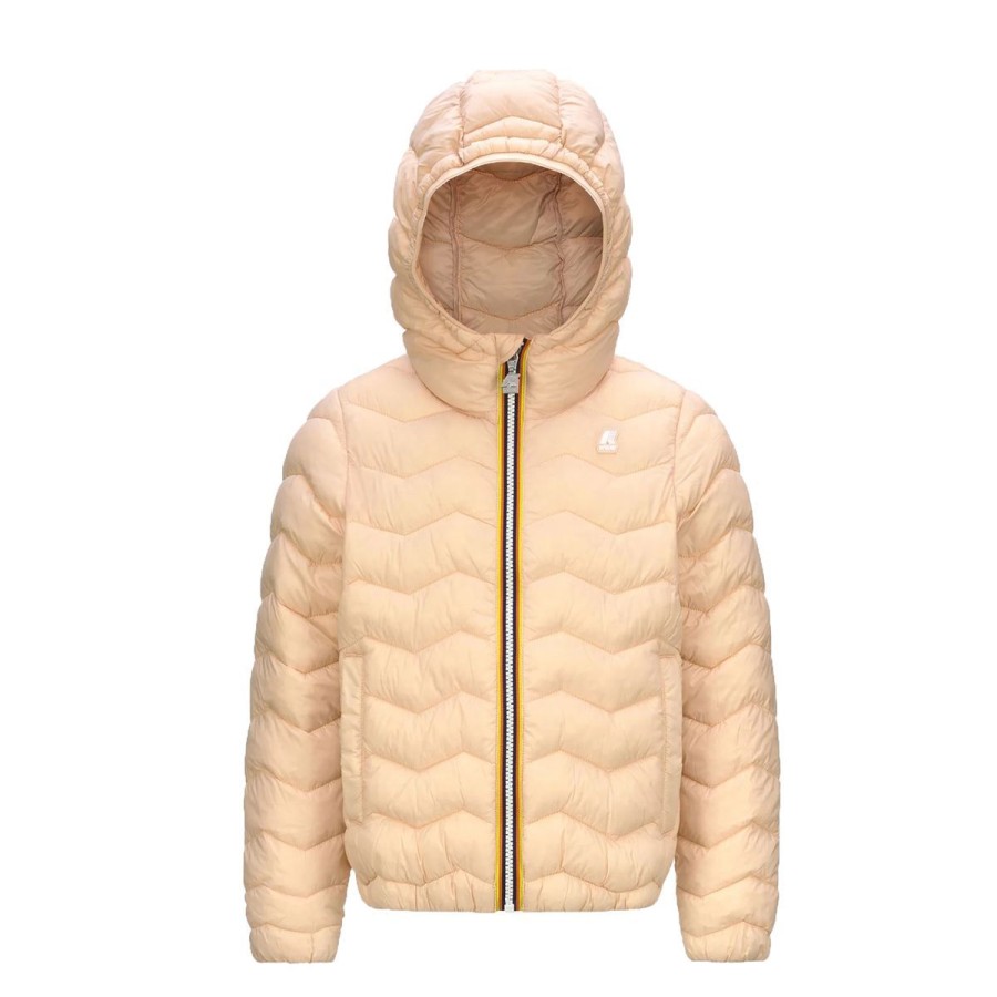 Kid & Youth K-Way Capispalla | K-Way Kid / Yotuh P. Jack Quilted Warm Pink Amber K6116Fw Co