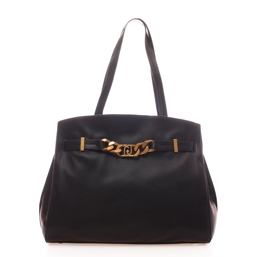 Donna Liu Jo Borse A Spalla | Borsa Donna Liu Jo Tote Bag L Anfisa Black Af3144 223