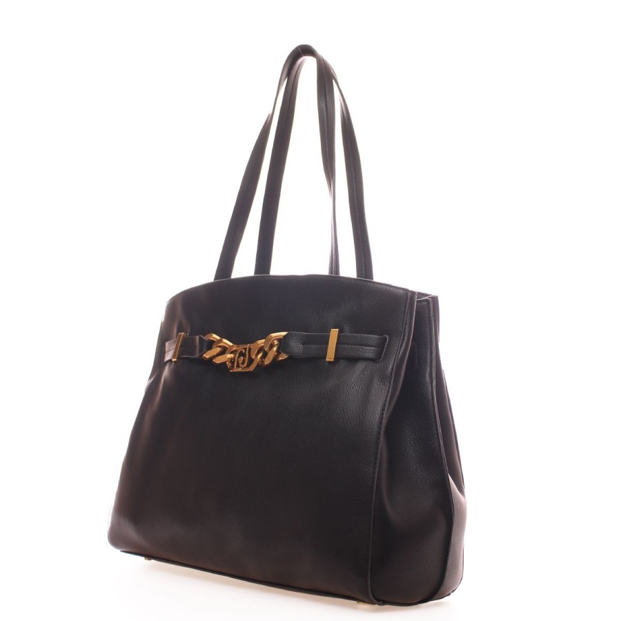 Donna Liu Jo Borse A Spalla | Borsa Donna Liu Jo Tote Bag L Anfisa Black Af3144 223