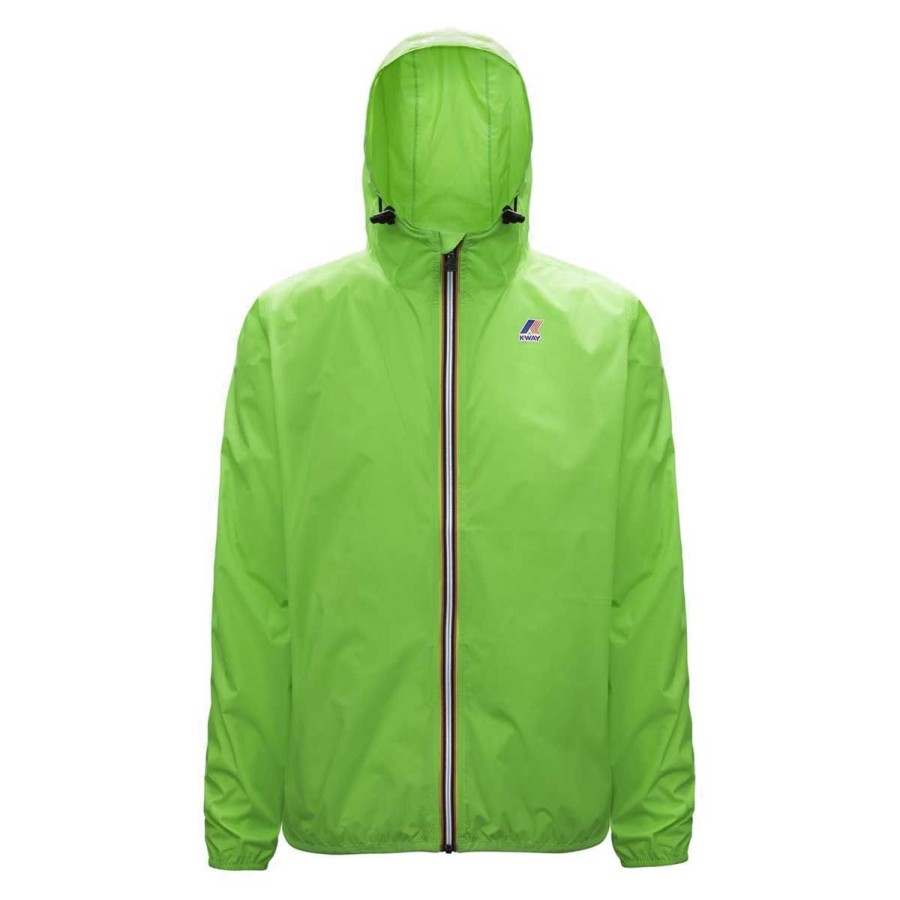 Kid & Youth K-Way Capispalla | Giacca Kid & Junior K-Way Le Vrai 3.0 Calude Green Fluo K004Bd 122