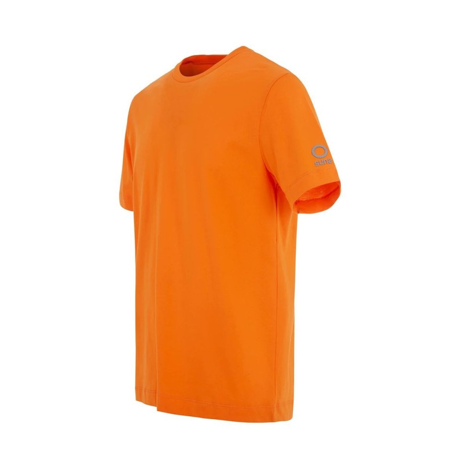 Uomo Suns Abbigliamento | T Shirt Uomo Suns Paolo Photo In Cotone Orange Tss01048U 123