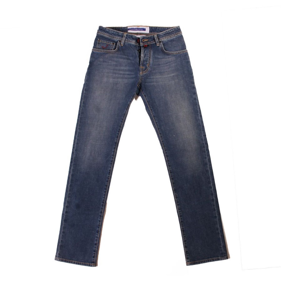 Uomo Jacob Cohen Abbigliamento | Jeans Uomo Jacob Cohen 5 Tasche Nick Slim Fit 194 Denim S3736194D Co