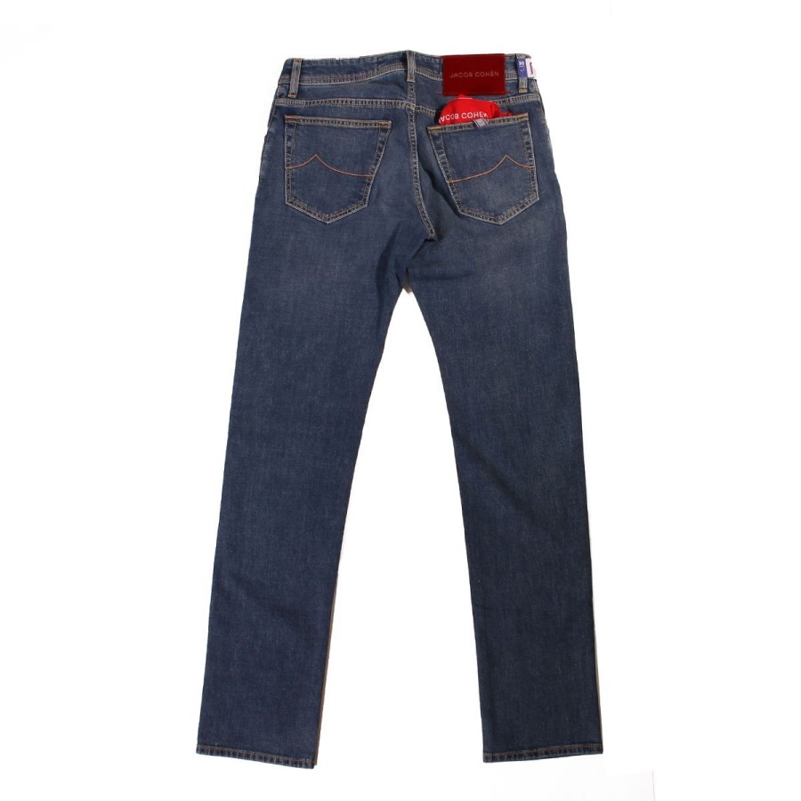 Uomo Jacob Cohen Abbigliamento | Jeans Uomo Jacob Cohen 5 Tasche Nick Slim Fit 194 Denim S3736194D Co