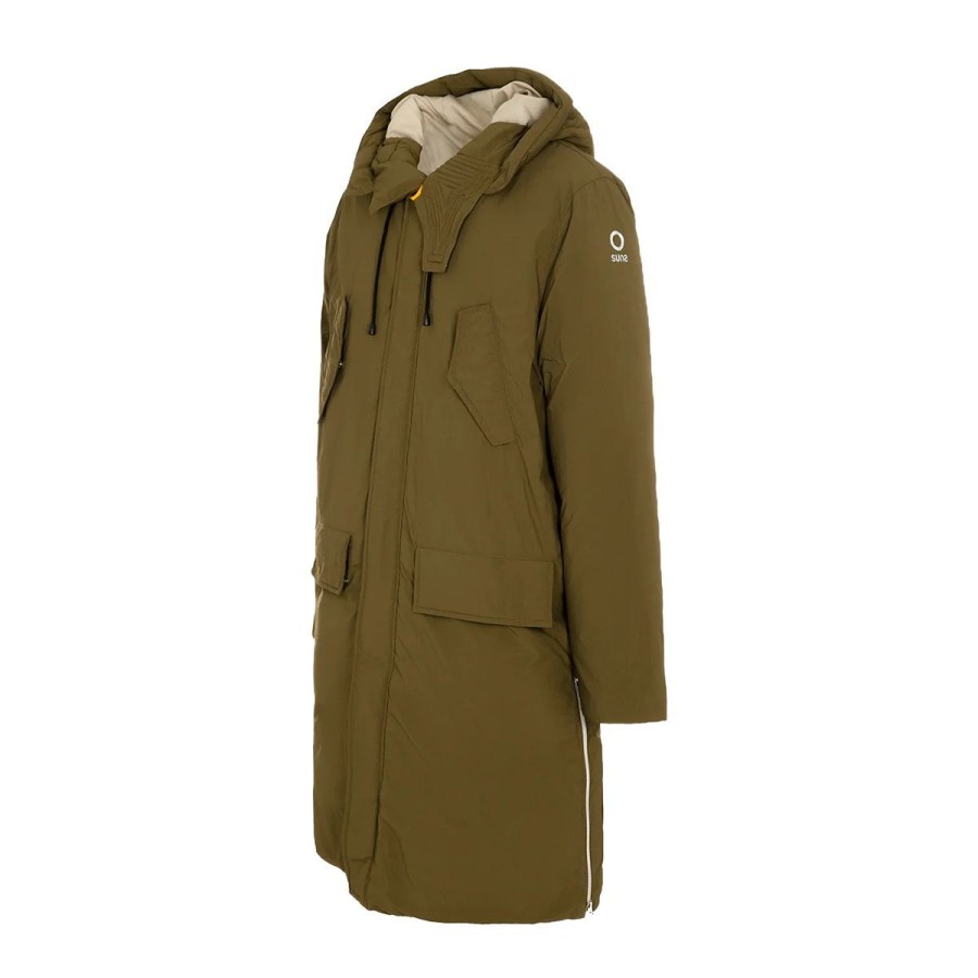 Uomo Suns Abbigliamento | Giacca Uomo Suns Dakota Woods Olive Gbs33044U 223