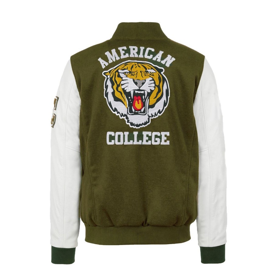 Uomo American College Abbigliamento | Giacca Uomo American College Teddy Tiger Refkaki 0072 223