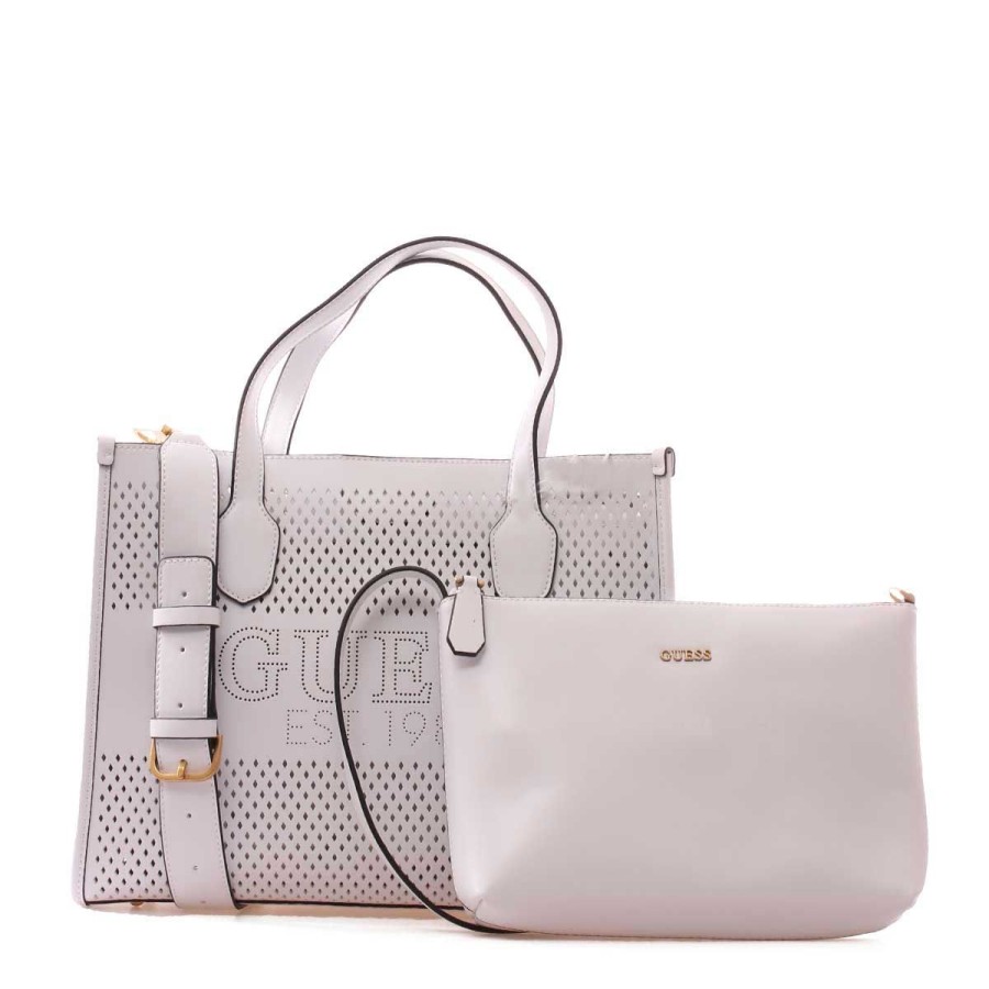 Donna Guess Borse A Mano | Borsa Donna Guess Hand Bag Con Tracolla Katey White Hwwh8769 123