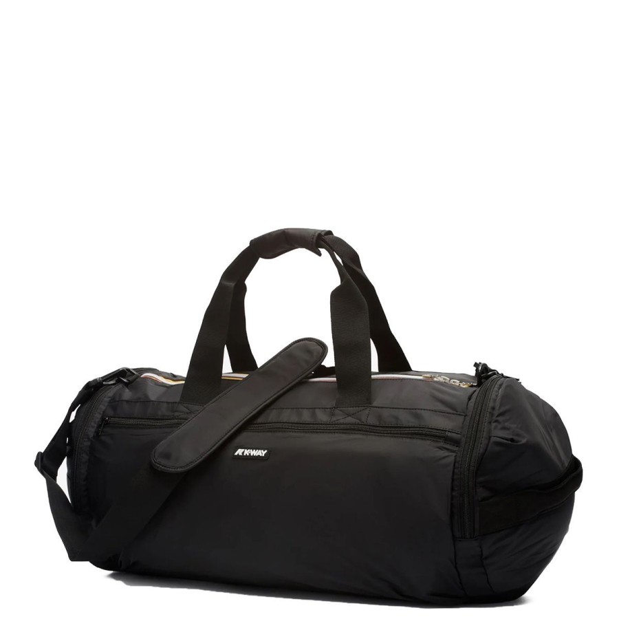 Donna K-Way Borsoni | Borsone Unisex K-Way Travel Bag Mareville L Black Pure K8116Ww Co