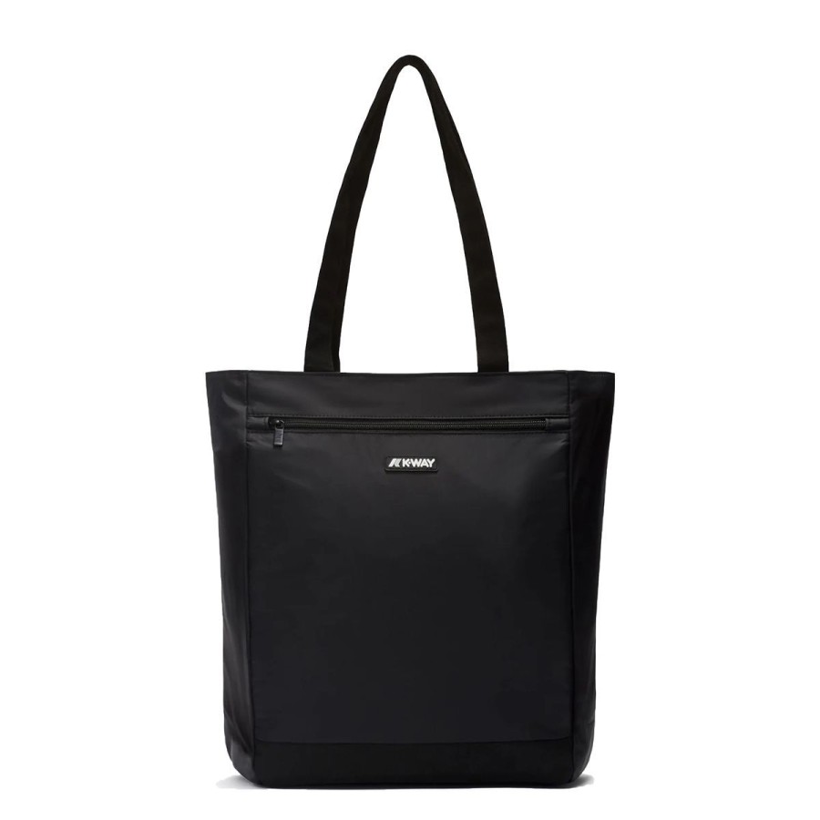 Donna K-Way Borse A Mano | Borsa Donna K-Way Shopping Bag Elliant Black Pure K7116Nw 223