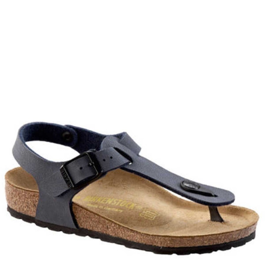 Donna Birkenstock Calzature | Sandalo Infradito Birkenstock Kairo Navy Nubuck 047273 Co