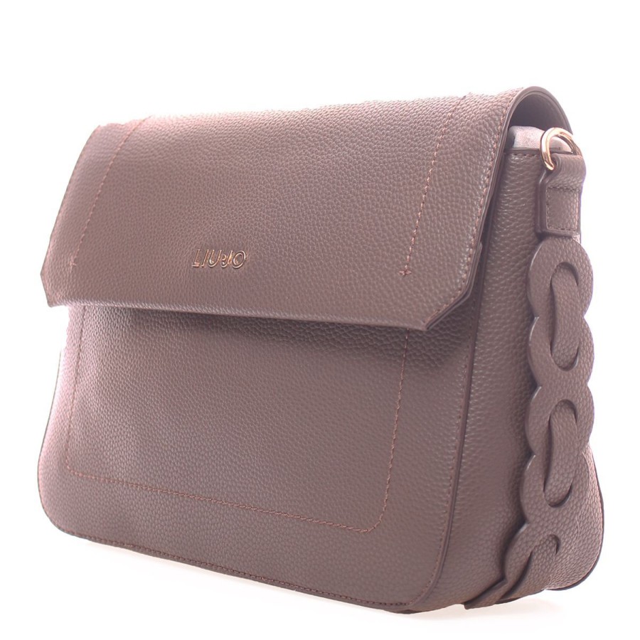 Donna Liu Jo Borse A Spalla | Borsa Donna Liu Jo Messenger Bag Ardisia Brozne Moro Light Af3077 223