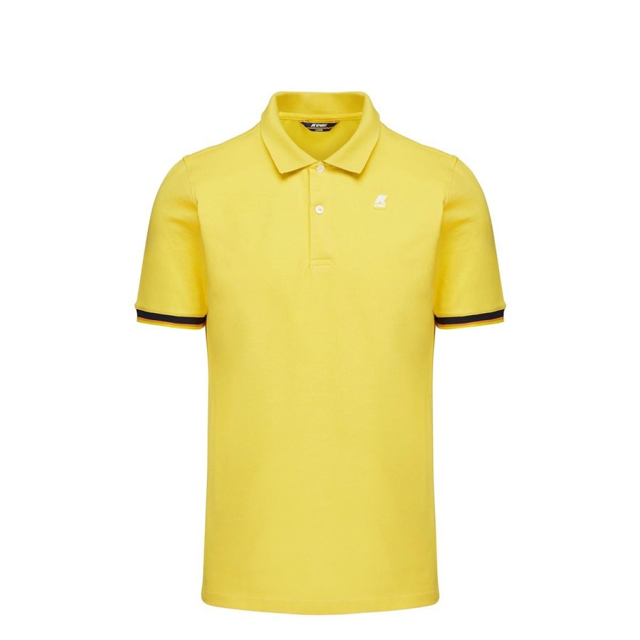 Uomo K-Way Abbigliamento | Polo Uomo K-Way Vincent Yellow Sunstruck K7121Iw Co