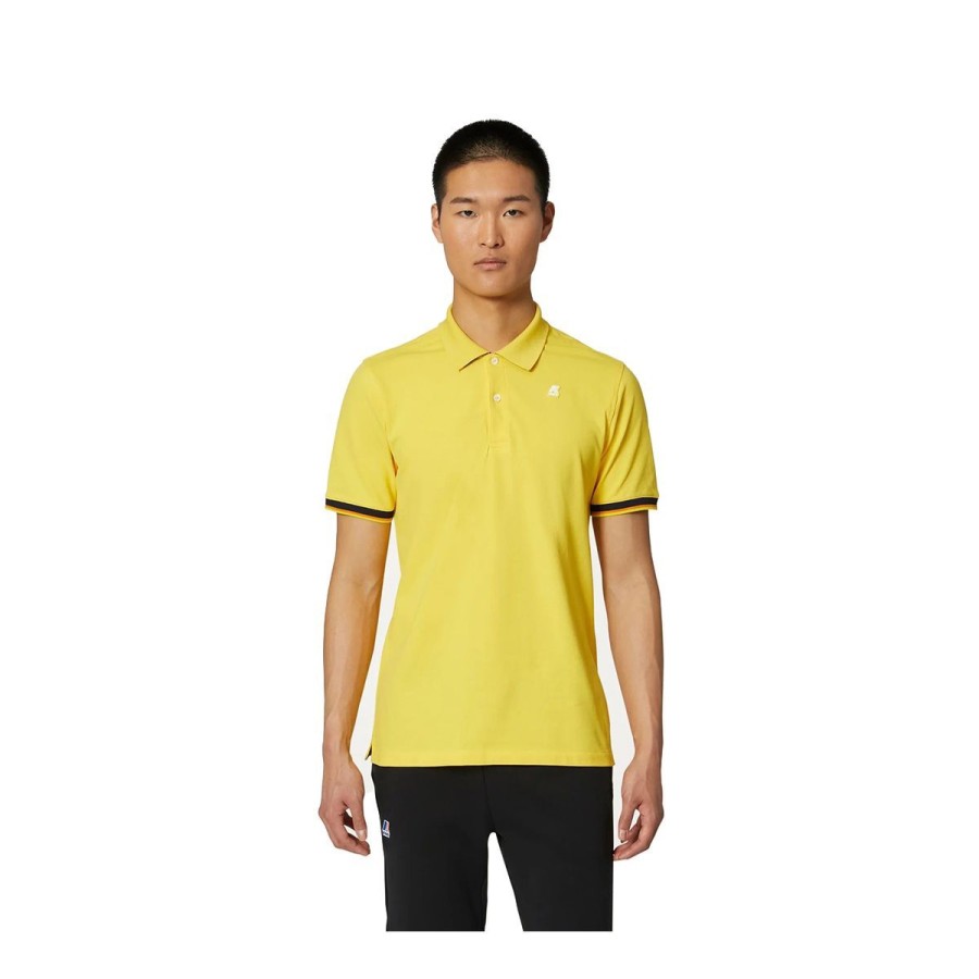 Uomo K-Way Abbigliamento | Polo Uomo K-Way Vincent Yellow Sunstruck K7121Iw Co