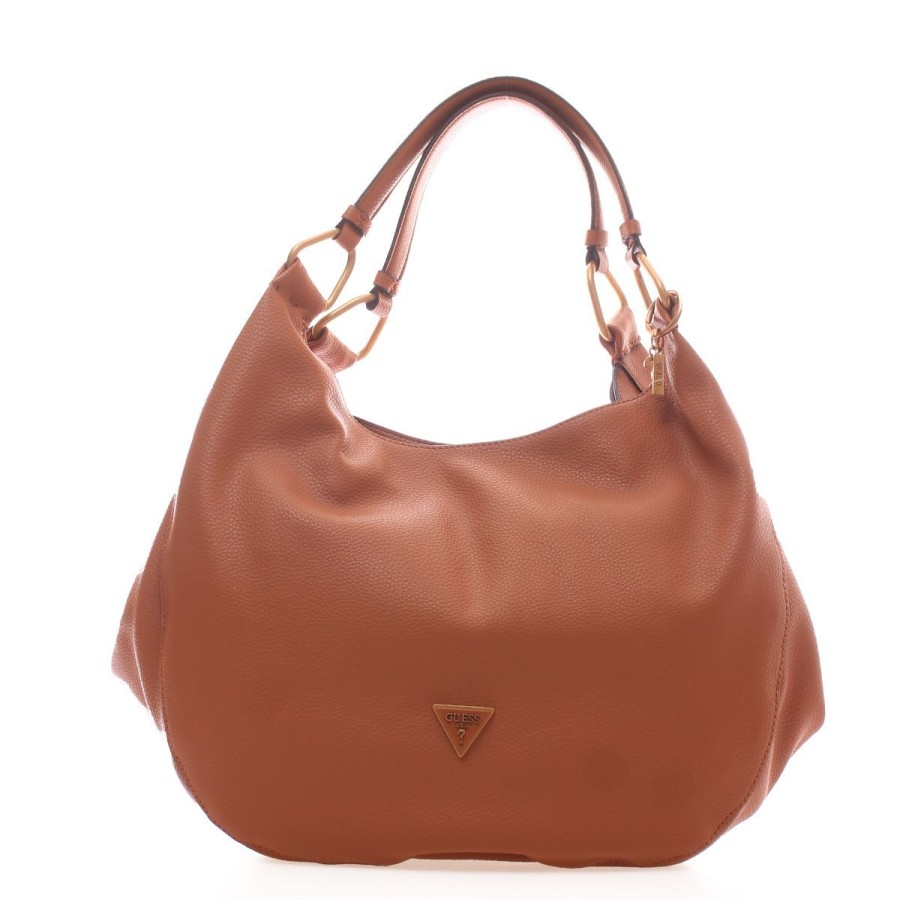 Donna Guess Borse A Spalla | Borsa Donna Guess Carryall Bag Mildred Cognac Hwvb87822 223