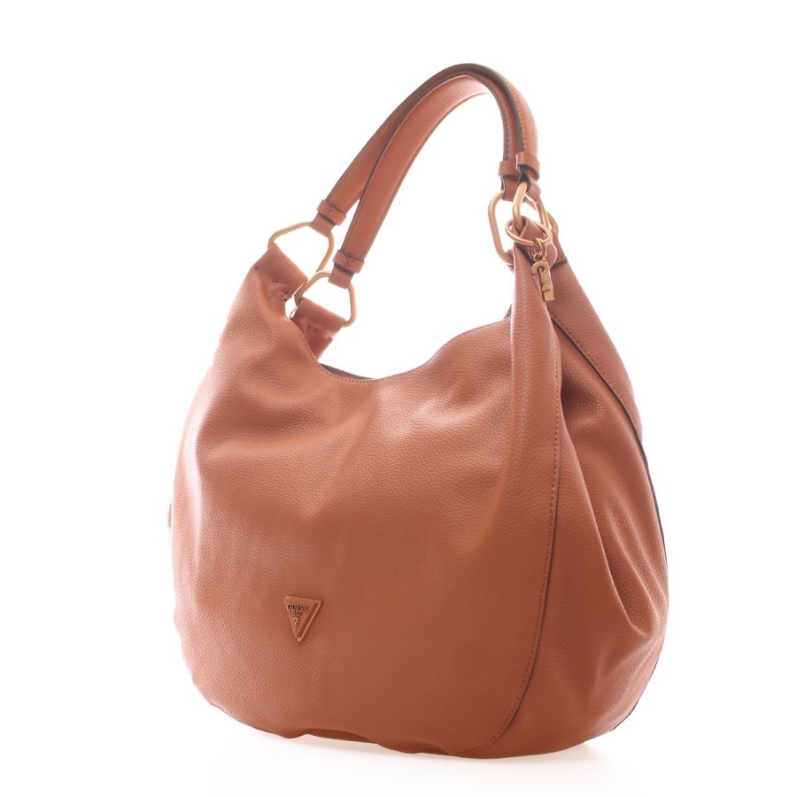 Donna Guess Borse A Spalla | Borsa Donna Guess Carryall Bag Mildred Cognac Hwvb87822 223