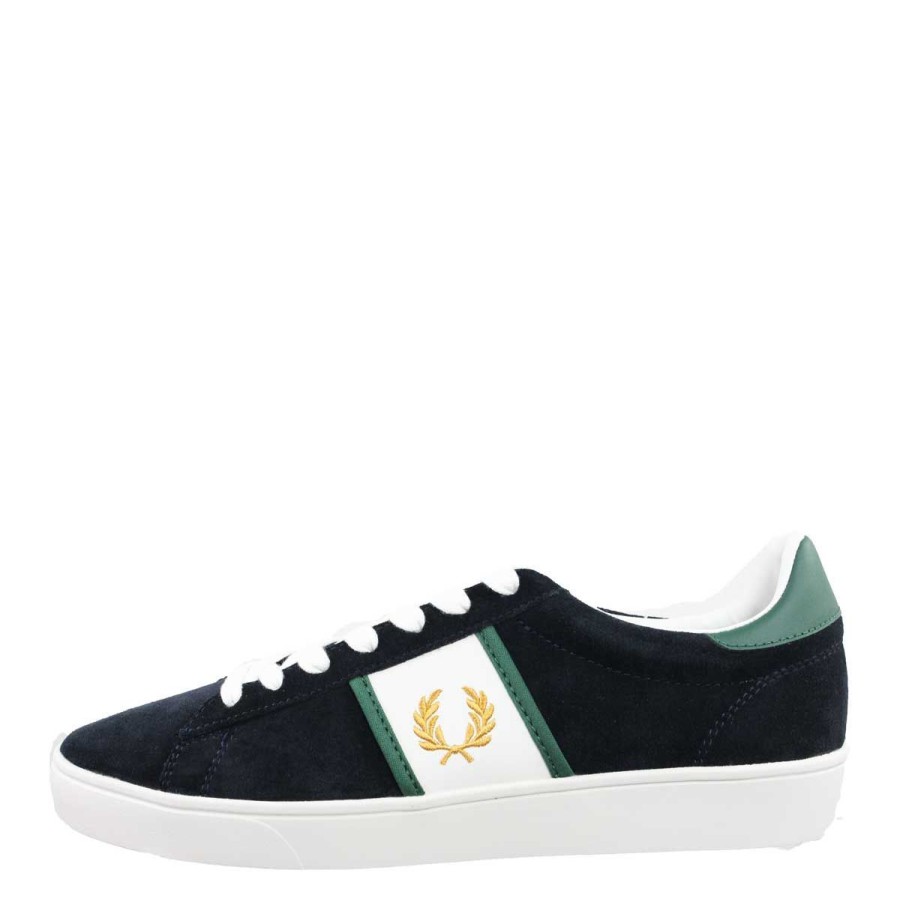 Uomo Fredd Perry Sneakers | Scarpa Uomo Fred Perry Sneakers Spencer Suede B9156 Navy 220