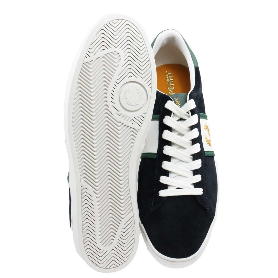 Uomo Fredd Perry Sneakers | Scarpa Uomo Fred Perry Sneakers Spencer Suede B9156 Navy 220