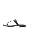 Donna Ralph Lauren Calzature | Scarpa Donna Ralph Lauren Sandal Ellah Black Flat 860804 122