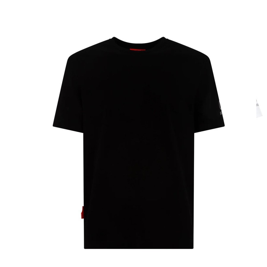 Uomo Suns Abbigliamento | T Shirt Uomo Suns Paolo Photo In Cotone Black Tss01048U 123