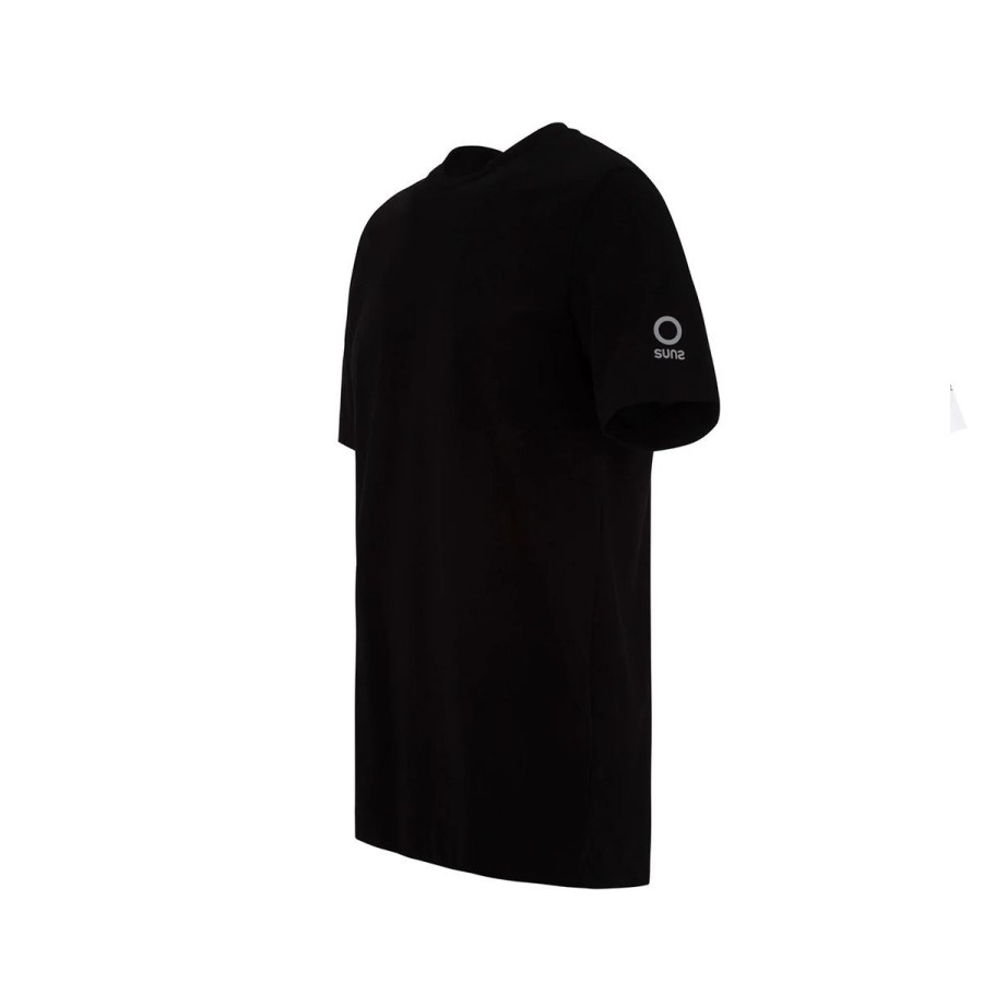 Uomo Suns Abbigliamento | T Shirt Uomo Suns Paolo Photo In Cotone Black Tss01048U 123