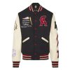 Uomo American College Abbigliamento | Giacca Uomo American College Teddy Varsity Black / Beige Ac-12 223